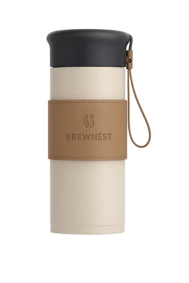 Coffee Leather Flask