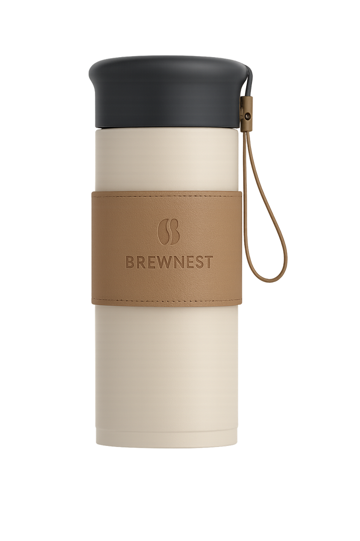 Coffee Leather Flask