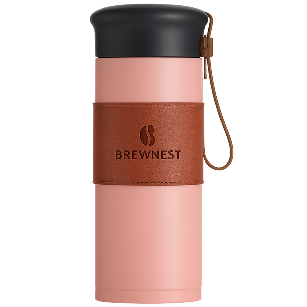 Coffee Leather Flask